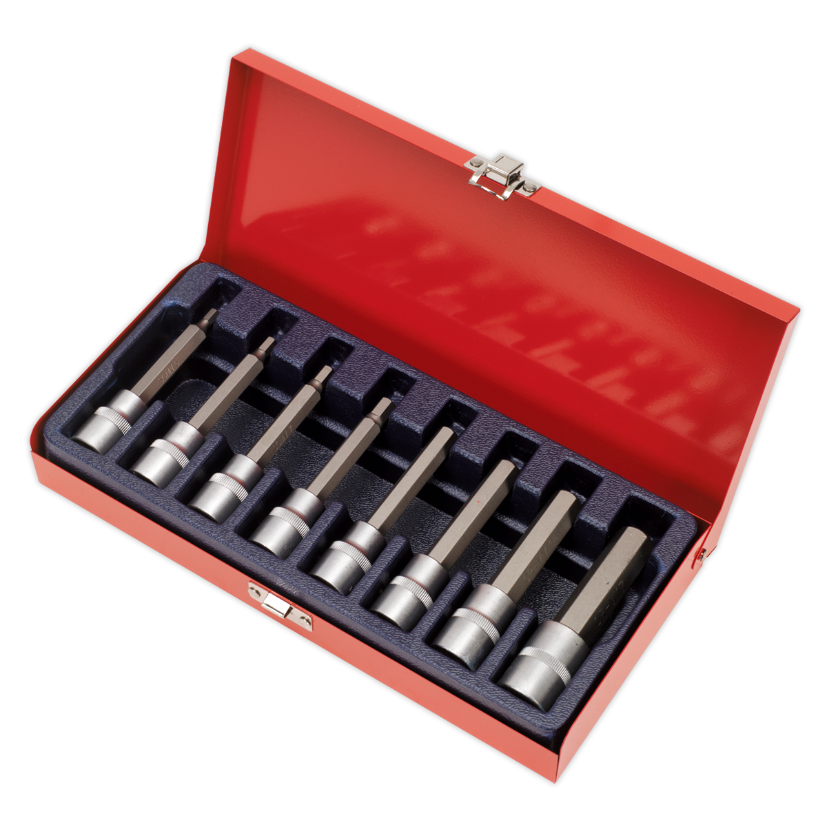 Sealey 8pc 1/2"Sq Drive Hex Socket Bit Set AK9310