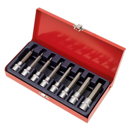 Sealey 8pc 1/2"Sq Drive Hex Socket Bit Set AK9310