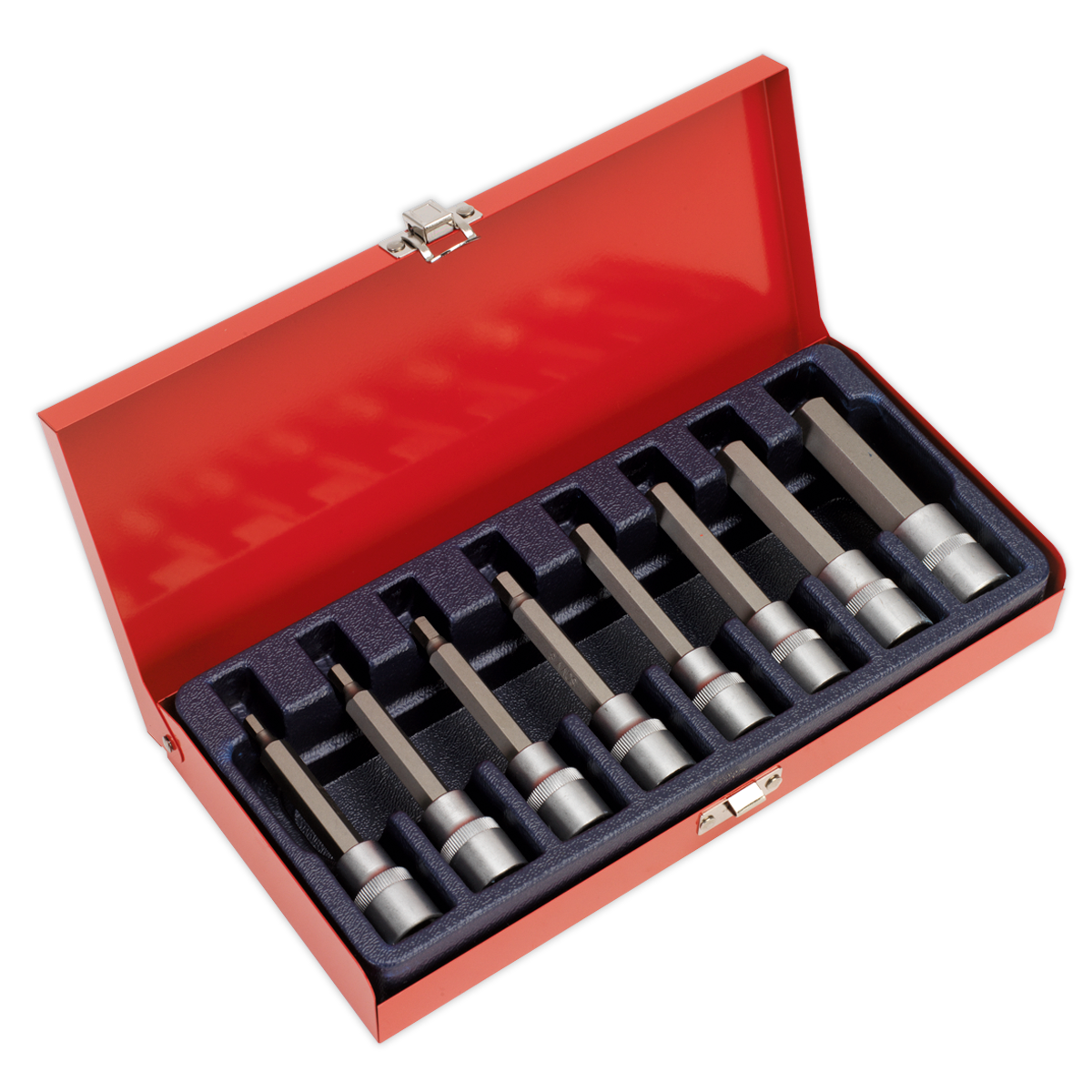 Sealey 8pc 1/2"Sq Drive Hex Socket Bit Set AK9310