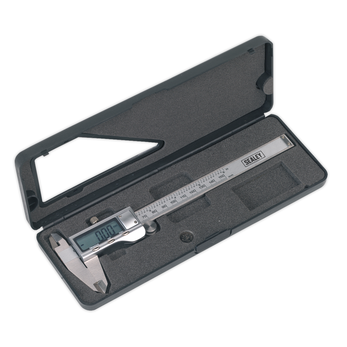 Sealey 0-150mm(0-6") Stainless Steel Digital Vernier Caliper AK9621EV