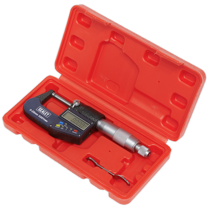 Sealey 0-25mm(0-1") Digital External Micrometer AK9635D