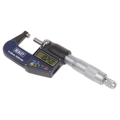 Sealey 0-25mm(0-1") Digital External Micrometer AK9635D