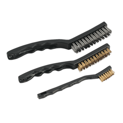 Sealey 3pc Auto Engineer’s Wire Brush Set AK9801