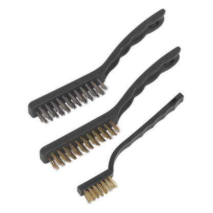 Sealey 3pc Auto Engineer’s Wire Brush Set AK9801