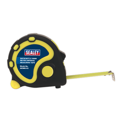 Sealey 5m(16ft) x 19mm Tape Measure - Metric/Imperial - Display Box of 12 AK98912