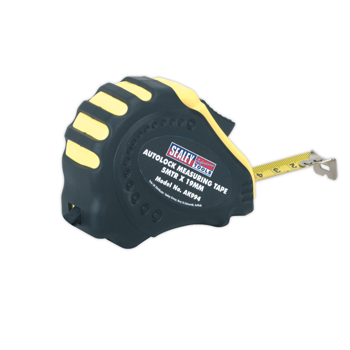 Sealey 5m(16ft) x 19mm Autolock Tape Measure - Metric/Imperial AK994