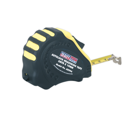 Sealey 5m(16ft) x 19mm Autolock Tape Measure - Metric/Imperial AK994