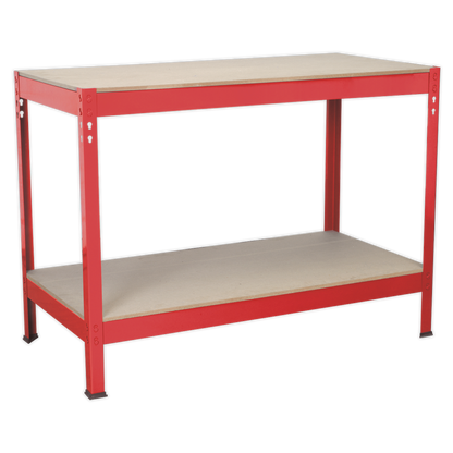 Sealey 1.2m Steel Workbench with Wooden Top AP1210