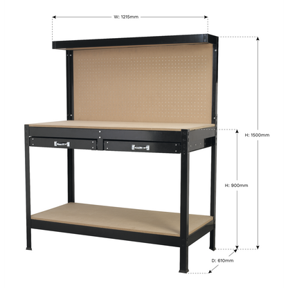 Sealey 1.2m Workstation with Drawers AP12600