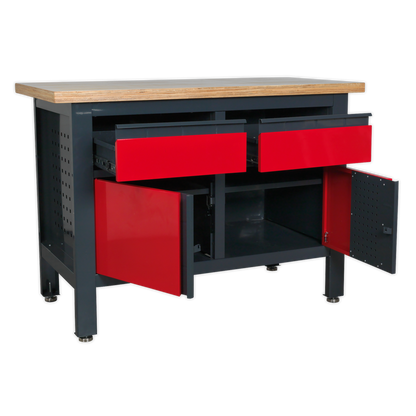 Sealey Workstation with 2 Drawers & 2 Cupboards AP1372A