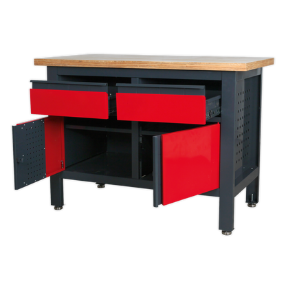 Sealey Workstation with 2 Drawers & 2 Cupboards AP1372A