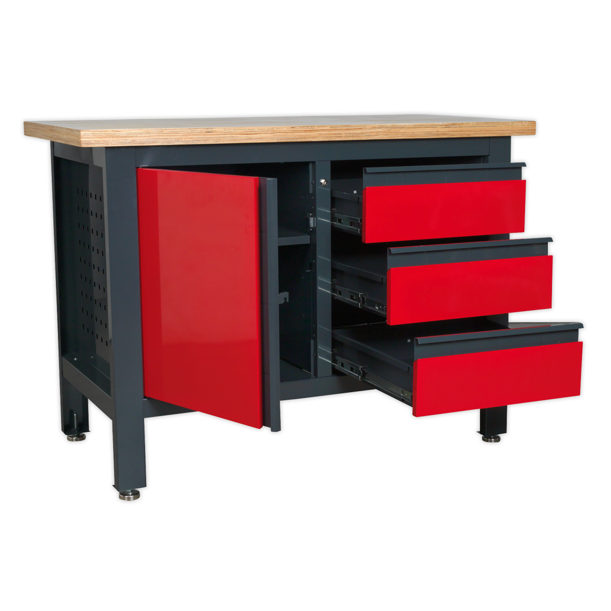 Sealey Workstation with 3 Drawers & Cupboard AP1372B