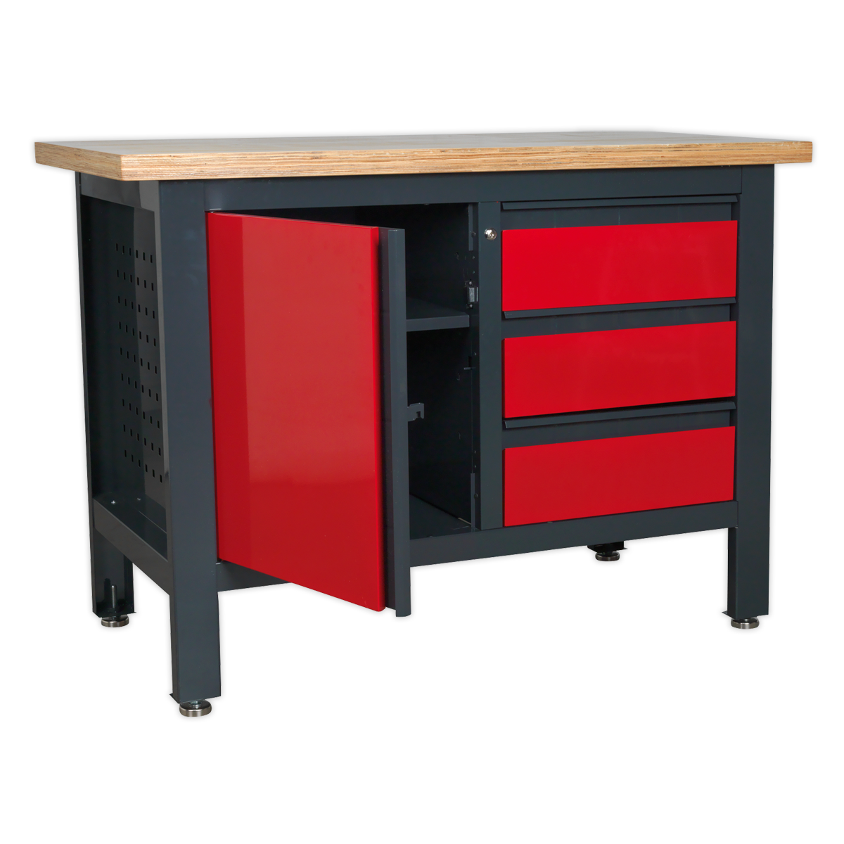 Sealey Workstation with 3 Drawers & Cupboard AP1372B