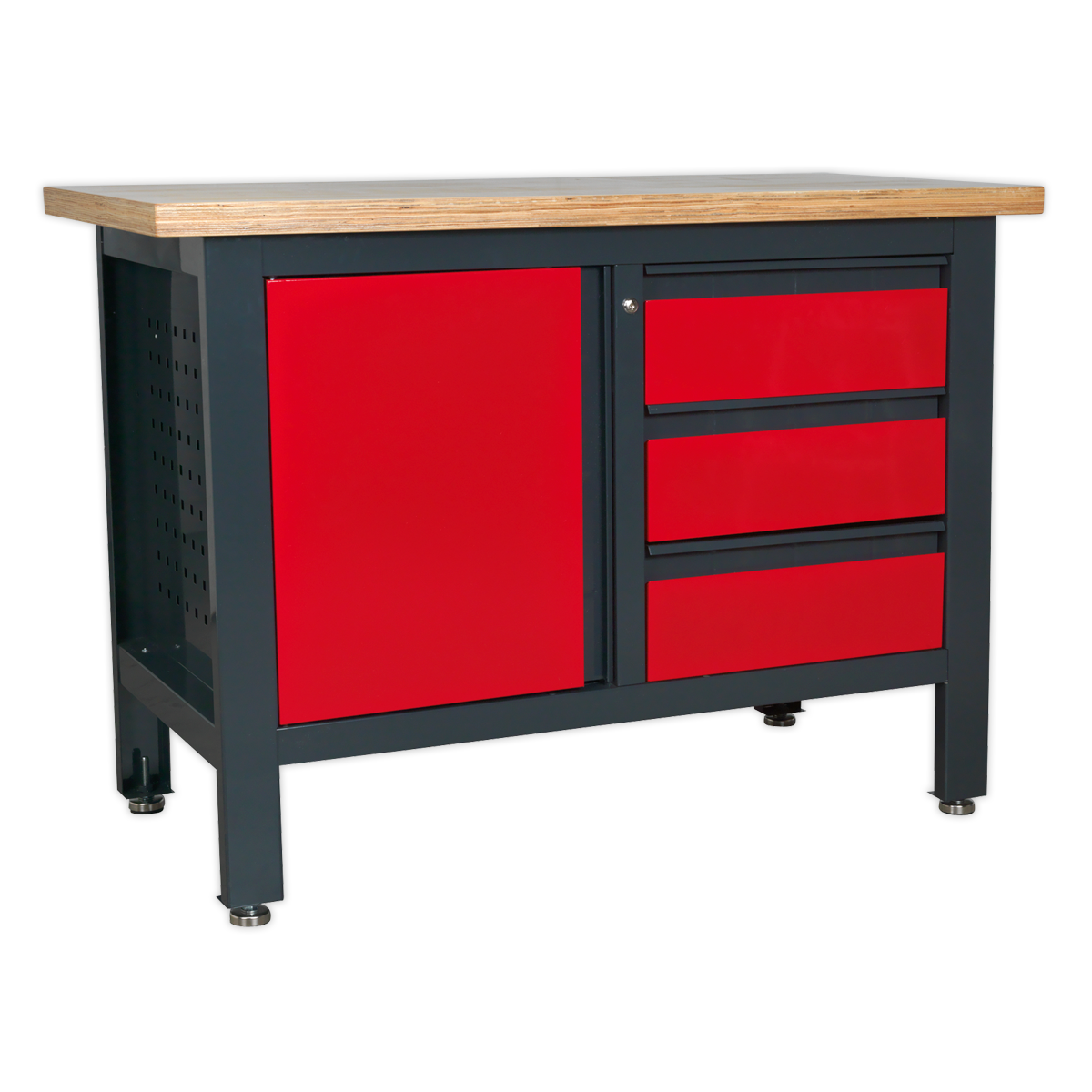 Sealey Workstation with 3 Drawers & Cupboard AP1372B