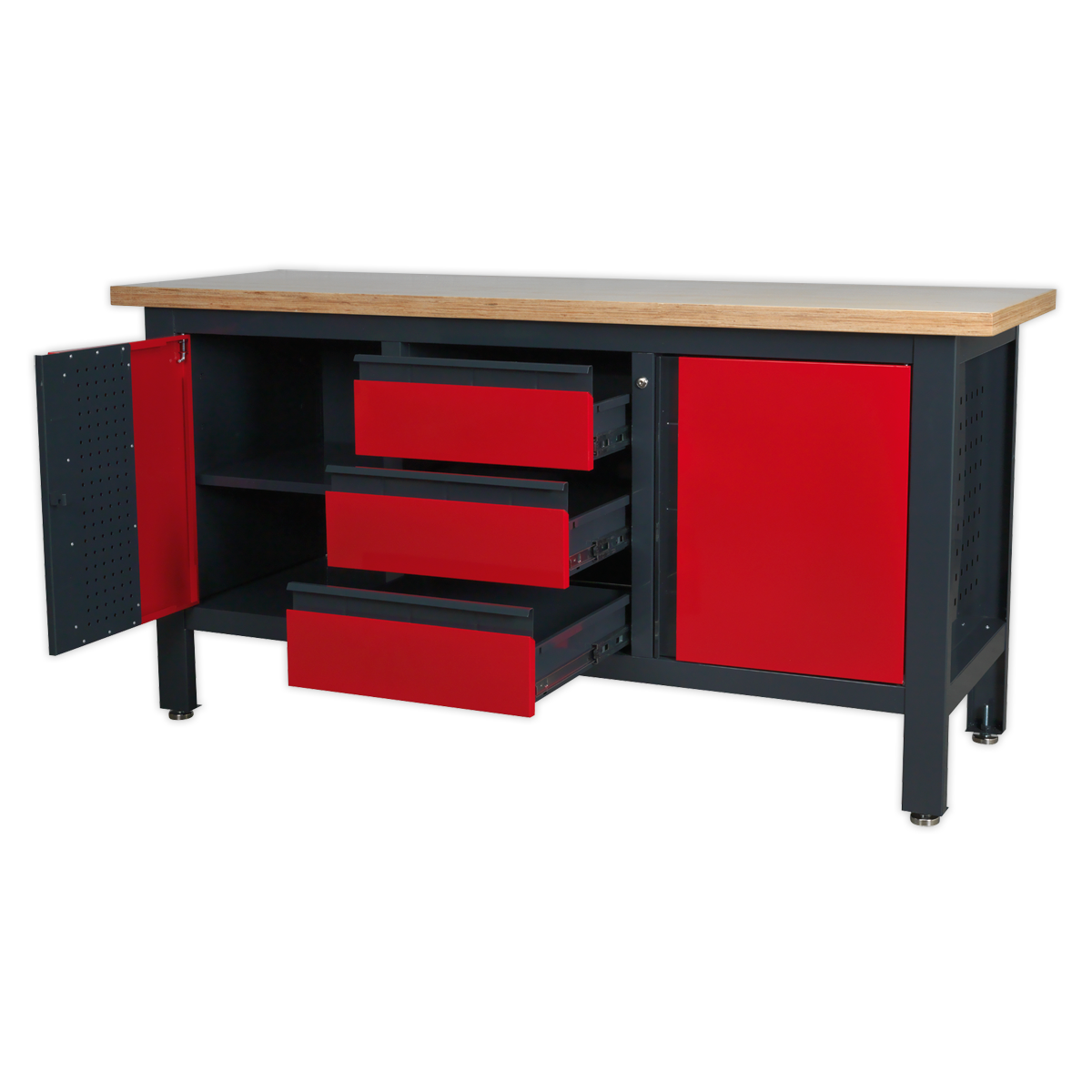 Sealey Workstation with 3 Drawers & 2 Cupboards AP1905C