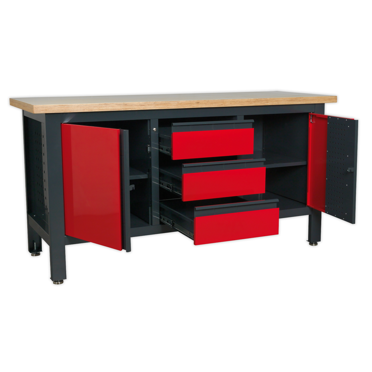 Sealey Workstation with 3 Drawers & 2 Cupboards AP1905C