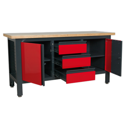 Sealey Workstation with 3 Drawers & 2 Cupboards AP1905C