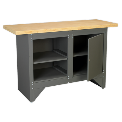 Sealey Heavy-Duty Workbench with Cupboard AP2010