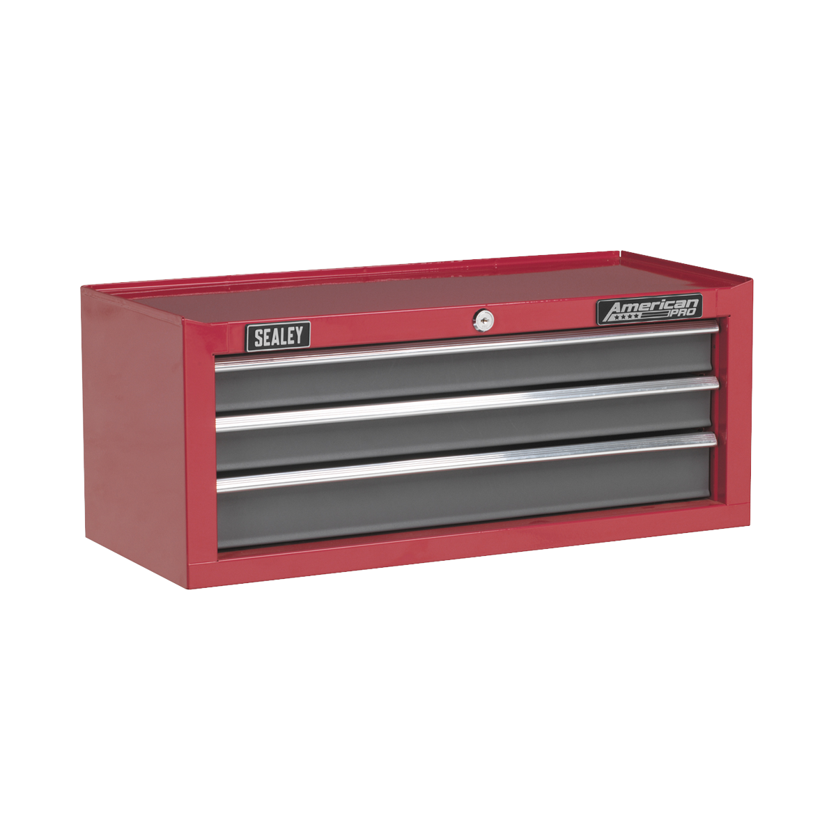 Sealey 3 Drawer Mid-Box with Ball-Bearing Slides - Red/Grey AP22309BB