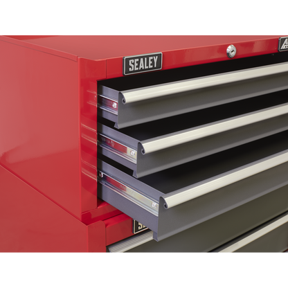Sealey 3 Drawer Mid-Box with Ball-Bearing Slides - Red/Grey AP22309BB