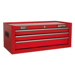Sealey 3 Drawer Mid-Box with Ball-Bearing Slides - Red AP223