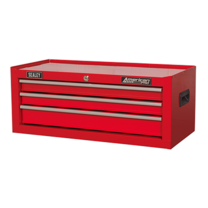 Sealey 3 Drawer Mid-Box with Ball-Bearing Slides - Red AP223