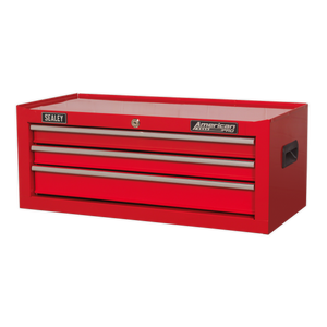 Sealey 3 Drawer Mid-Box with Ball-Bearing Slides - Red AP223