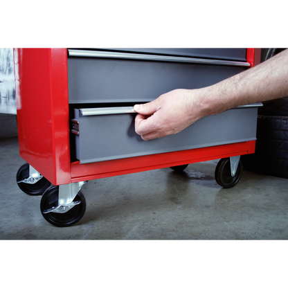 Sealey 5 Drawer Rollcab with Ball-Bearing Slides - Red/Grey AP22505BB
