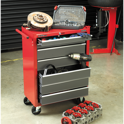Sealey 7 Drawer Rollcab with Ball-Bearing Slides - Red/Grey AP22507BB