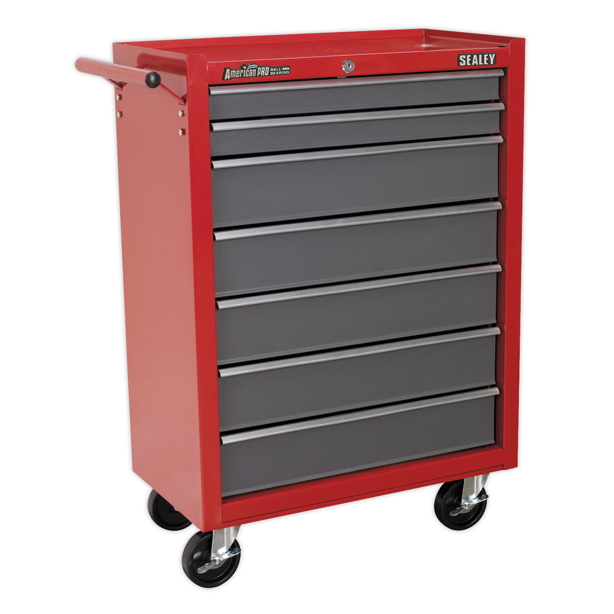 Sealey 7 Drawer Rollcab with Ball-Bearing Slides - Red/Grey AP22507BB