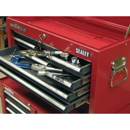Sealey 9 Drawer Topchest with Ball-Bearing Slides - Red/Grey AP22509BB