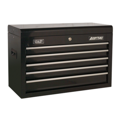 Sealey 5 Drawer Topchest with Ball-Bearing Slides - Black AP225B