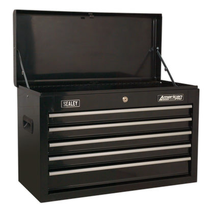 Sealey 5 Drawer Topchest with Ball-Bearing Slides - Black AP225B