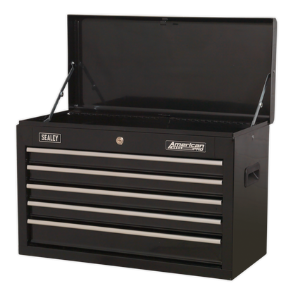 Sealey 5 Drawer Topchest with Ball-Bearing Slides - Black AP225B