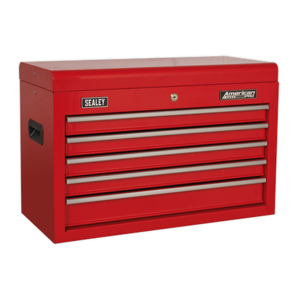 Sealey 5 Drawer Topchest with Ball-Bearing Slides - Red AP225