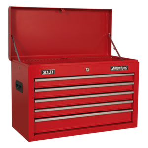 Sealey 5 Drawer Topchest with Ball-Bearing Slides - Red AP225