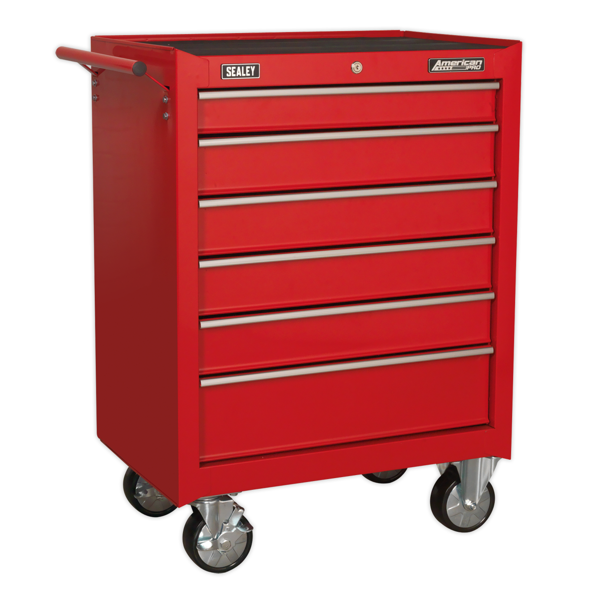 Sealey 6 Drawer Rollcab with Ball-Bearing Slides - Red AP226