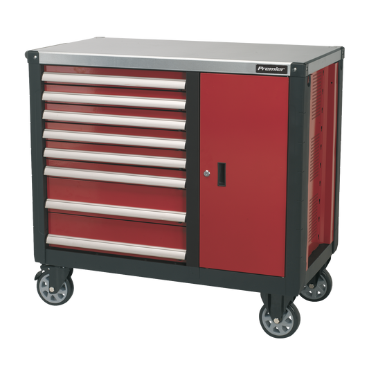 Sealey 8 Drawer Mobile Workstation with Ball-Bearing Slides AP2418