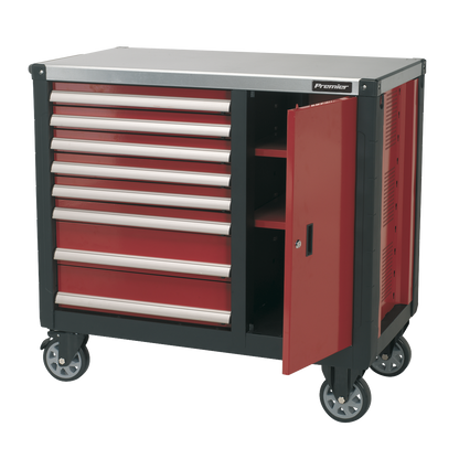 Sealey 8 Drawer Mobile Workstation with Ball-Bearing Slides AP2418