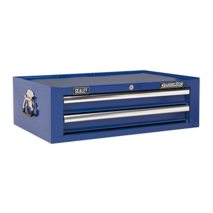 Sealey 2 Drawer Mid-Box with Ball-Bearing Slides - Blue AP26029TC