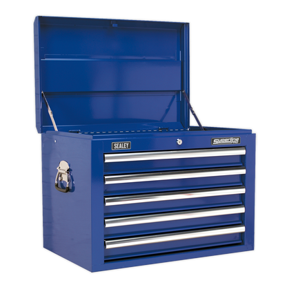 Sealey 5 Drawer Topchest with Ball-Bearing Slides - Blue AP26059TC
