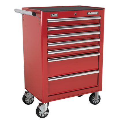 Sealey 7 Drawer Rollcab with Ball-Bearing Slides - Red AP26479T