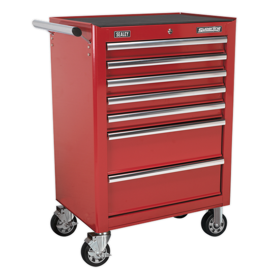 Sealey 7 Drawer Rollcab with Ball-Bearing Slides - Red AP26479T