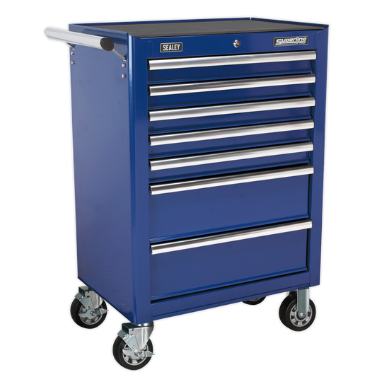 Sealey 7 Drawer Rollcab with Ball-Bearing Slides - Blue AP26479TC