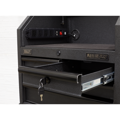 Sealey 4 Drawer 660mm Topchest with Soft Close Drawers & Power Strip AP2704BE