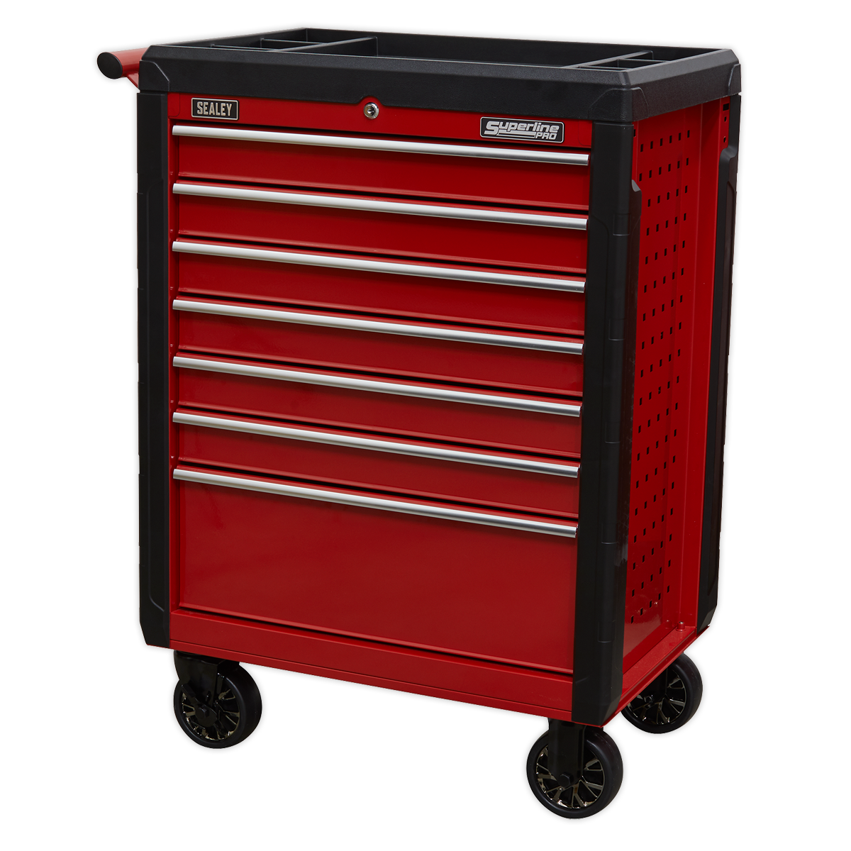 Sealey 7 Drawer Rollcab with Ball-Bearing Slides - Red AP3407