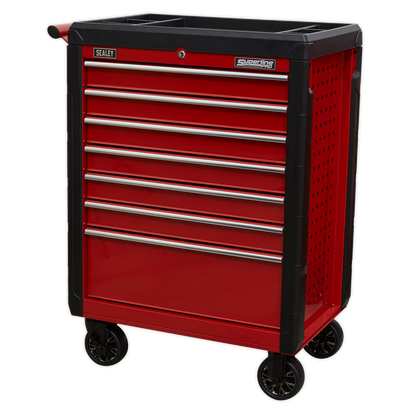 Sealey 7 Drawer Rollcab with Ball-Bearing Slides - Red AP3407