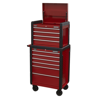 Sealey Topchest 4 Drawer & Rollcab 6 Drawer Combination AP3410STACK