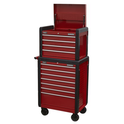 Sealey Topchest 4 Drawer & Rollcab 7 Drawer Combination AP3411STACK