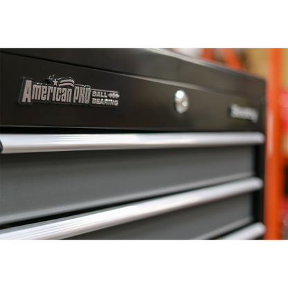 Sealey Tool Chest Combination 16 Drawer with Ball-Bearing Slides - Black/Grey AP35STACK